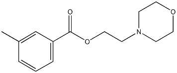 2-(4-morpholinyl)ethyl 3-methylbenzoate Structure