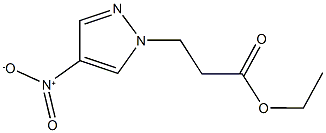 ethyl 3-{4-nitro-1H-pyrazol-1-yl}propanoate 구조식 이미지