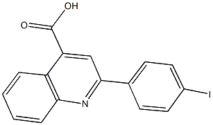 2-(4-iodophenyl)-4-quinolinecarboxylic acid 구조식 이미지