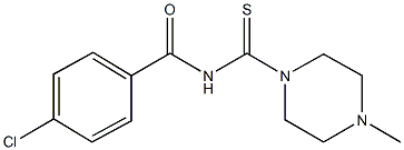 4-chloro-N-[(4-methyl-1-piperazinyl)carbothioyl]benzamide Structure