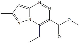 methyl 4-ethyl-7-methylpyrazolo[5,1-c][1,2,4]triazine-3-carboxylate 구조식 이미지