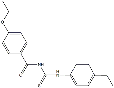 N-(4-ethoxybenzoyl)-N'-(4-ethylphenyl)thiourea 구조식 이미지