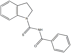 N-(2,3-dihydro-1H-indol-1-ylcarbothioyl)benzamide Structure