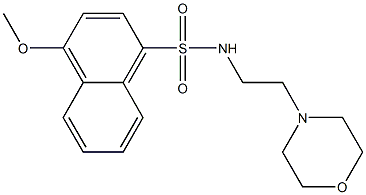 4-methoxy-N-[2-(4-morpholinyl)ethyl]-1-naphthalenesulfonamide Structure