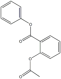 phenyl 2-(acetyloxy)benzoate 구조식 이미지