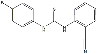 N-(2-cyanophenyl)-N'-(4-fluorophenyl)thiourea Structure