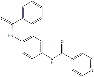N-[4-(benzoylamino)phenyl]isonicotinamide 구조식 이미지