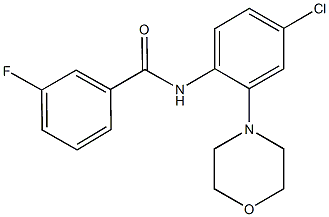 N-[4-chloro-2-(4-morpholinyl)phenyl]-3-fluorobenzamide Structure