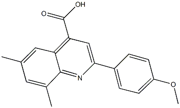 2-(4-methoxyphenyl)-6,8-dimethyl-4-quinolinecarboxylic acid Structure