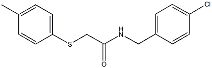 N-(4-chlorobenzyl)-2-[(4-methylphenyl)sulfanyl]acetamide 구조식 이미지