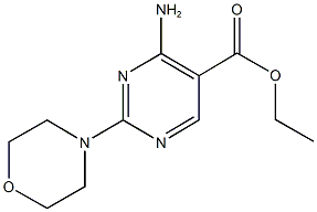 ethyl 4-amino-2-(4-morpholinyl)-5-pyrimidinecarboxylate Structure