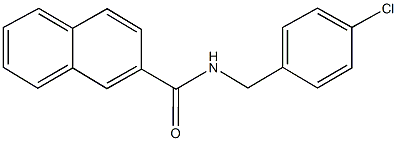 N-(4-chlorobenzyl)-2-naphthamide 구조식 이미지