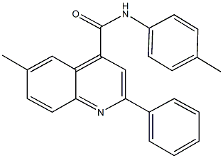 6-methyl-N-(4-methylphenyl)-2-phenyl-4-quinolinecarboxamide Structure