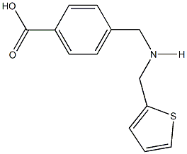 4-{[(2-thienylmethyl)amino]methyl}benzoic acid Structure
