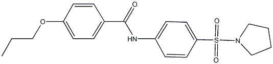 4-propoxy-N-[4-(1-pyrrolidinylsulfonyl)phenyl]benzamide Structure