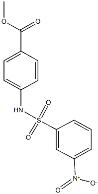 methyl 4-[({3-nitrophenyl}sulfonyl)amino]benzoate Structure