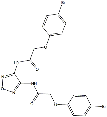 2-(4-bromophenoxy)-N-(4-{[(4-bromophenoxy)acetyl]amino}-1,2,5-oxadiazol-3-yl)acetamide 구조식 이미지