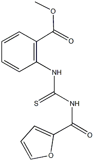 methyl 2-{[(2-furoylamino)carbothioyl]amino}benzoate Structure