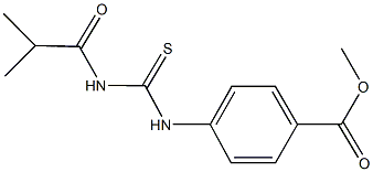 methyl 4-{[(isobutyrylamino)carbothioyl]amino}benzoate Structure