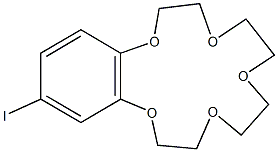 15-iodo-2,3,5,6,8,9,11,12-octahydro-1,4,7,10,13-benzopentaoxacyclopentadecine 구조식 이미지