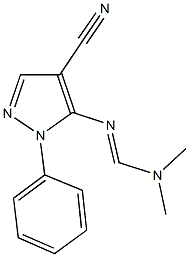 N'-(4-cyano-1-phenyl-1H-pyrazol-5-yl)-N,N-dimethylimidoformamide Structure