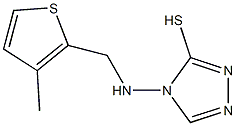 4-{[(3-methyl-2-thienyl)methyl]amino}-4H-1,2,4-triazol-3-yl hydrosulfide Structure