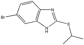 6-bromo-1H-benzimidazol-2-yl isopropyl sulfide 구조식 이미지