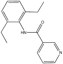 N-(2,6-diethylphenyl)nicotinamide 구조식 이미지