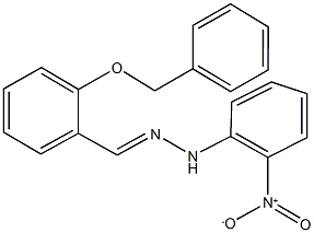 2-(benzyloxy)benzaldehyde {2-nitrophenyl}hydrazone Structure