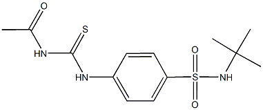 4-{[(acetylamino)carbothioyl]amino}-N-(tert-butyl)benzenesulfonamide Structure
