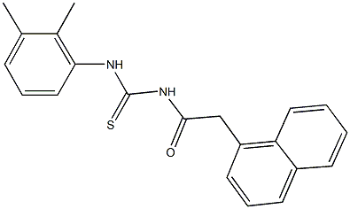 N-(2,3-dimethylphenyl)-N'-(1-naphthylacetyl)thiourea Structure