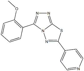 methyl 2-[6-(4-pyridinyl)[1,2,4]triazolo[3,4-b][1,3,4]thiadiazol-3-yl]phenyl ether Structure