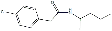 2-(4-chlorophenyl)-N-(1-methylbutyl)acetamide Structure