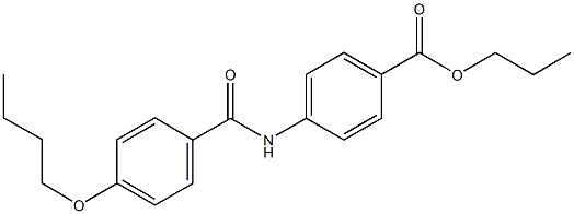 propyl 4-[(4-butoxybenzoyl)amino]benzoate Structure