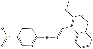 2-methoxy-1-naphthaldehyde {5-nitro-2-pyridinyl}hydrazone Structure