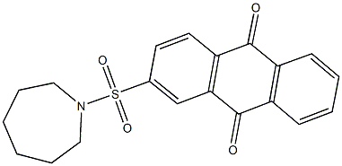 2-(1-azepanylsulfonyl)anthra-9,10-quinone Structure