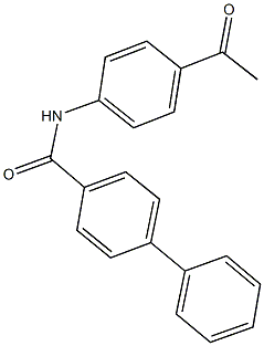 N-(4-acetylphenyl)[1,1'-biphenyl]-4-carboxamide Structure