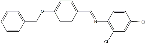 N-[4-(benzyloxy)benzylidene]-N-(2,4-dichlorophenyl)amine 구조식 이미지