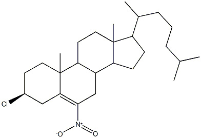 3-chloro-6-nitrocholest-5-ene 구조식 이미지