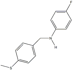 N-(4-fluorophenyl)-N-[4-(methylsulfanyl)benzyl]amine 구조식 이미지