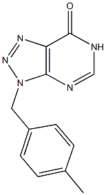 3-(4-methylbenzyl)-3,6-dihydro-7H-[1,2,3]triazolo[4,5-d]pyrimidin-7-one Structure