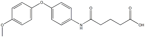 5-[4-(4-methoxyphenoxy)anilino]-5-oxopentanoic acid Structure