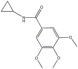 N-cyclopropyl-3,4,5-trimethoxybenzamide 구조식 이미지