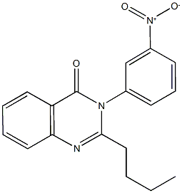 2-butyl-3-{3-nitrophenyl}-4(3H)-quinazolinone Structure