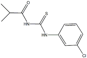 N-(3-chlorophenyl)-N'-isobutyrylthiourea Structure