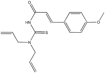 N,N-diallyl-N'-[3-(4-methoxyphenyl)acryloyl]thiourea 구조식 이미지