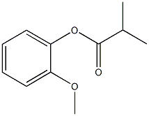 2-methoxyphenyl 2-methylpropanoate 구조식 이미지