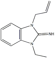 1-allyl-3-ethyl-1,3-dihydro-2H-benzimidazol-2-imine 구조식 이미지