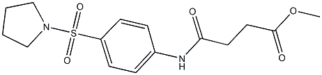 methyl 4-oxo-4-[4-(pyrrolidin-1-ylsulfonyl)anilino]butanoate 구조식 이미지