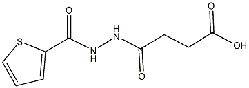 4-oxo-4-[2-(2-thienylcarbonyl)hydrazino]butanoic acid 구조식 이미지